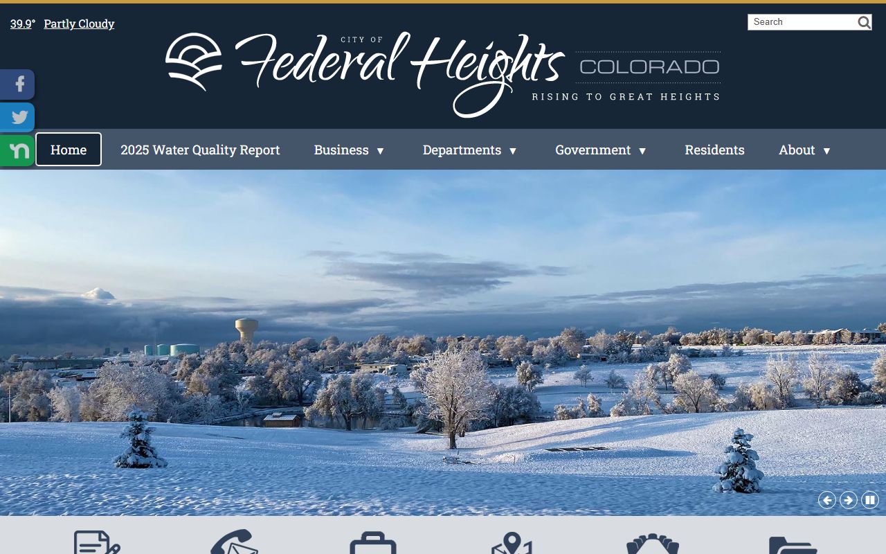 City of Federal Heights official website homepage