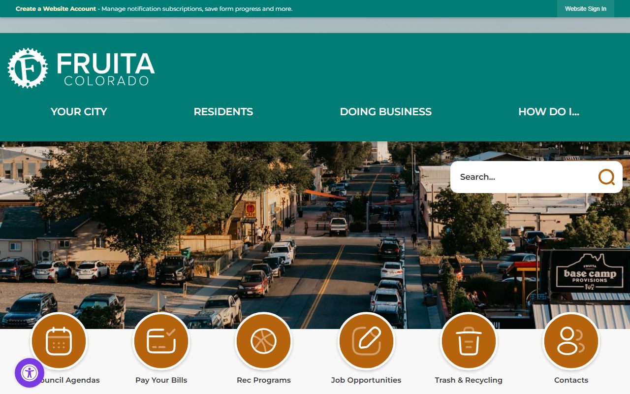 City of Fruita official website homepage