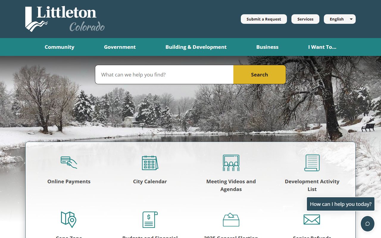 Littleton Colorado city website homepage