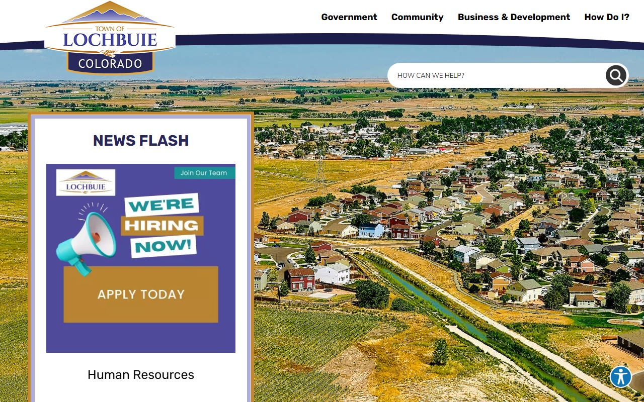 Lochbuie Colorado town website homepage