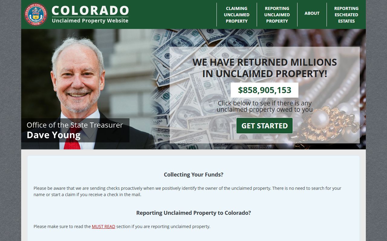 Colorado unclaimed property search for Superior residents