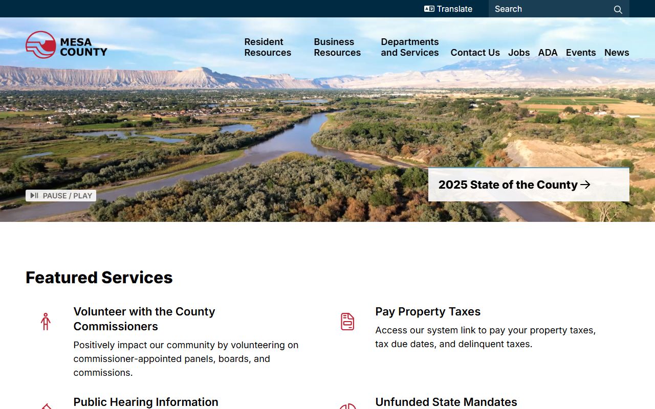 Mesa County County Homepage