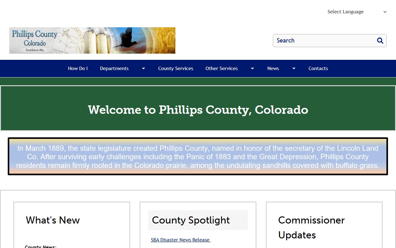 Phillips County County Homepage